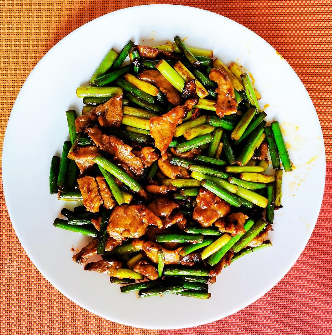 蒜薹炒肉丝