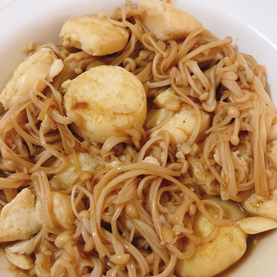 超级下饭菜--金针菇日本豆腐