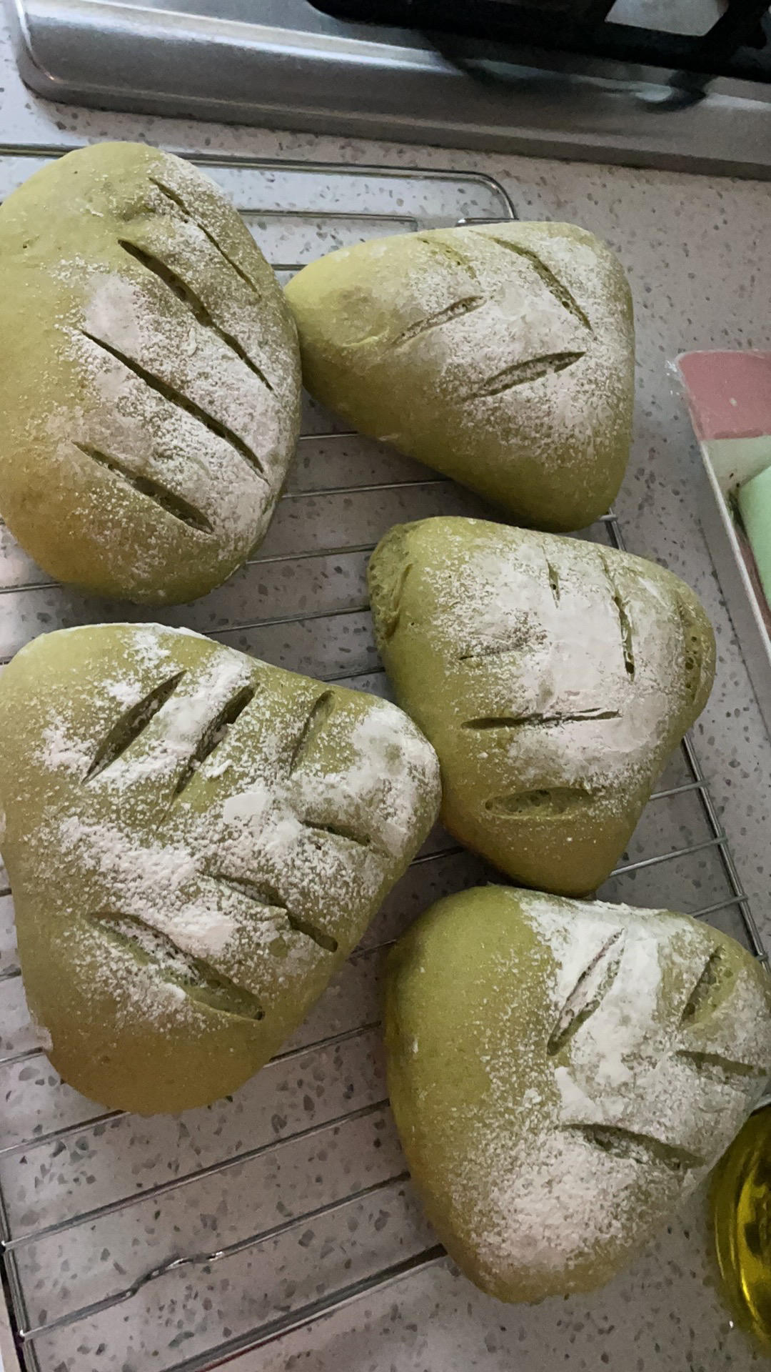 抹茶芋泥麻薯软欧包🍃夏日小清新