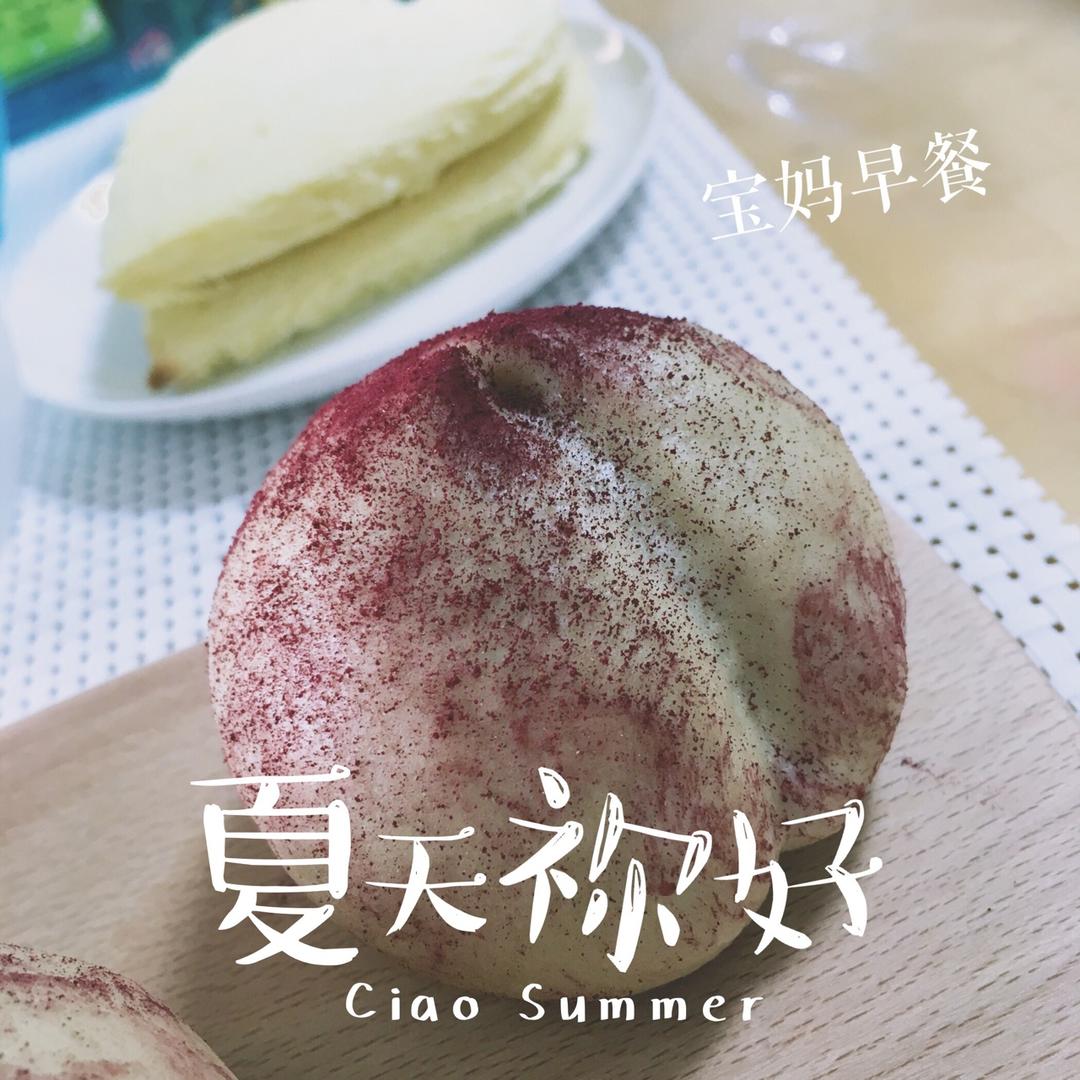 寿桃馒头（水蜜桃馒头）