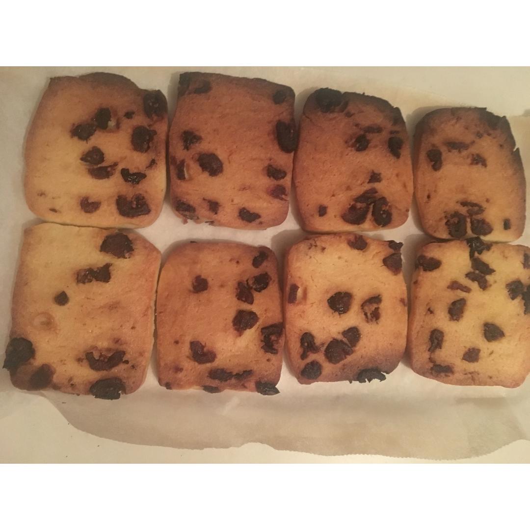 低糖少油版蔓越莓饼干