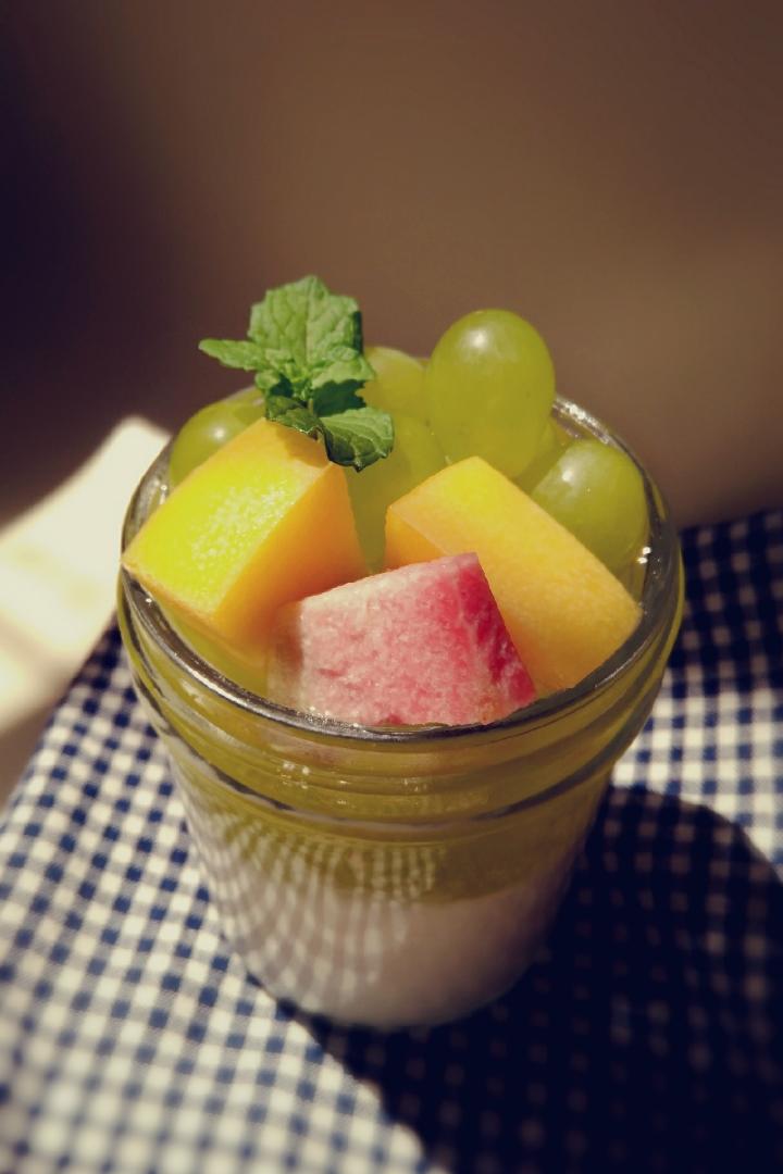 梅园689做的葡萄奶冻