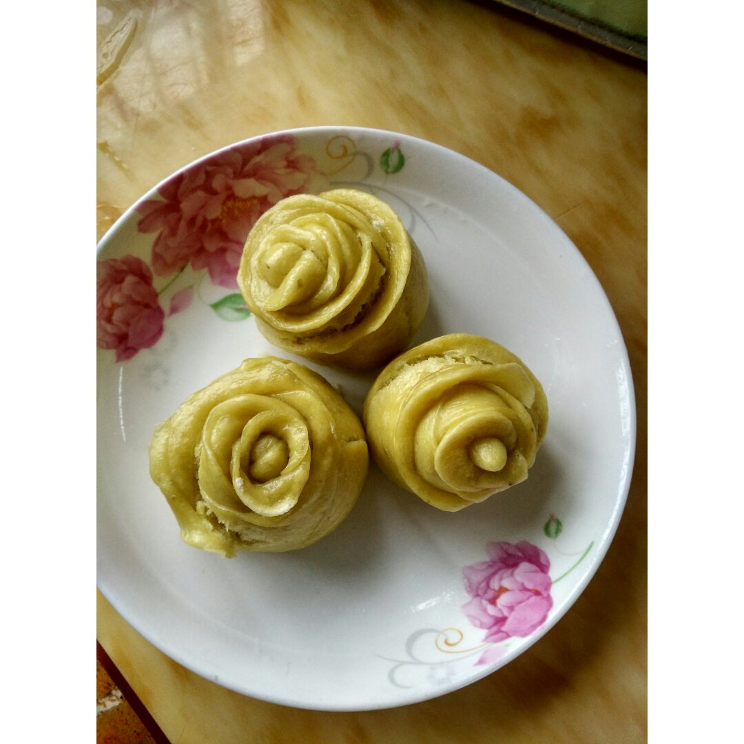 紫薯玫瑰馒头