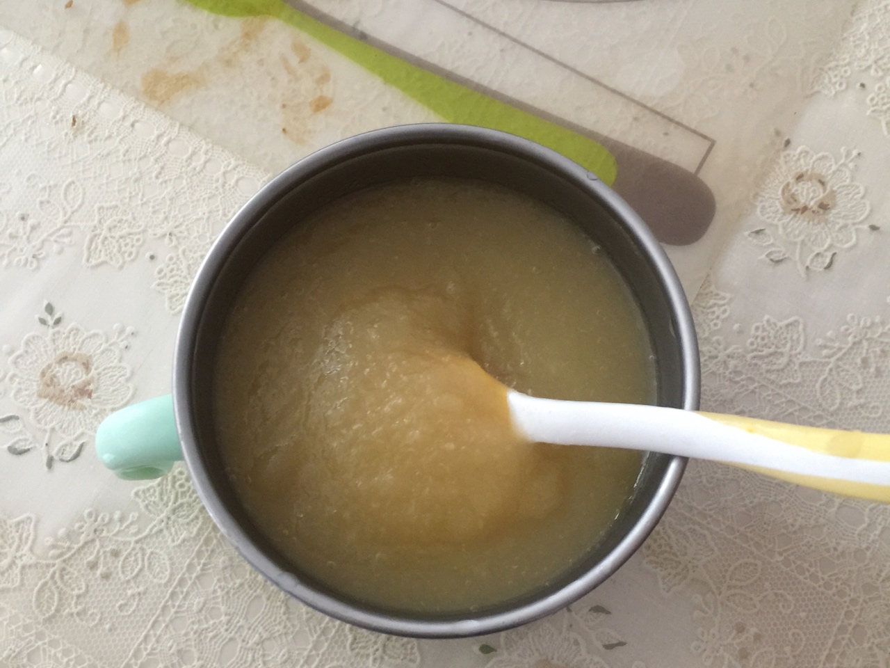 苹果泥🍎米粉的做法 步骤4