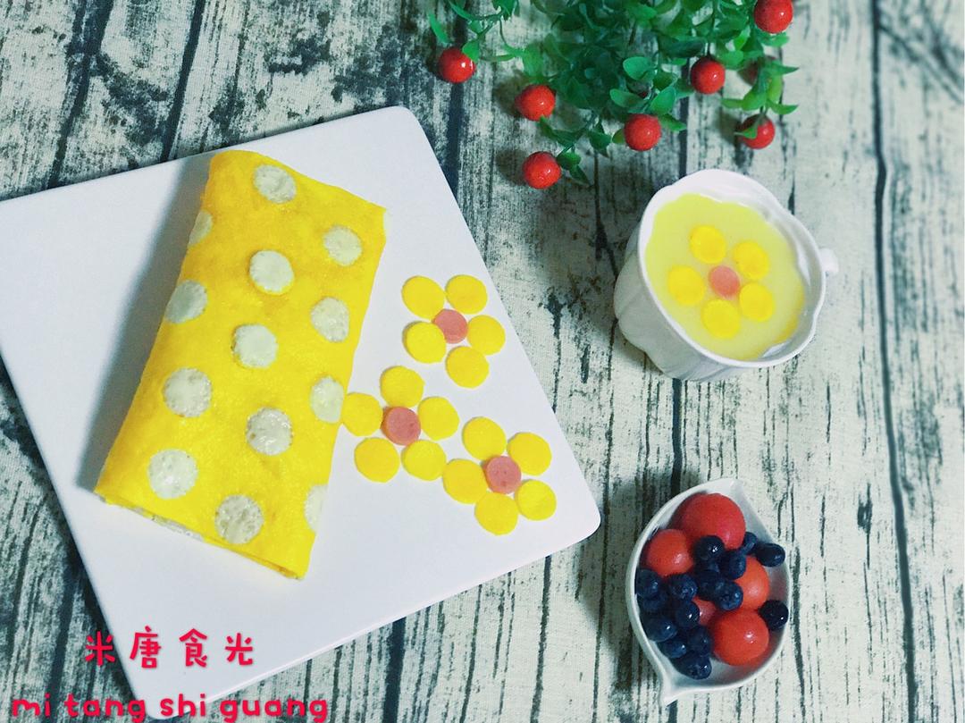 水玉波点蛋包饭