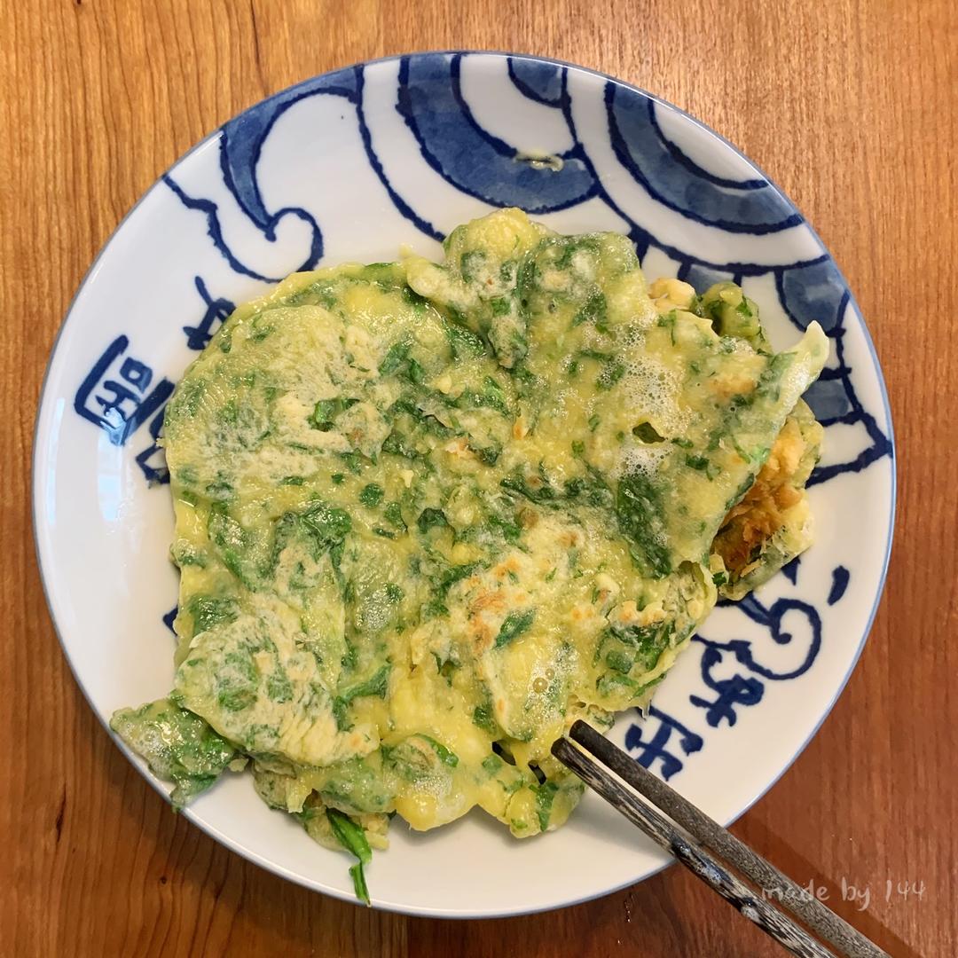 荠菜蛋饼