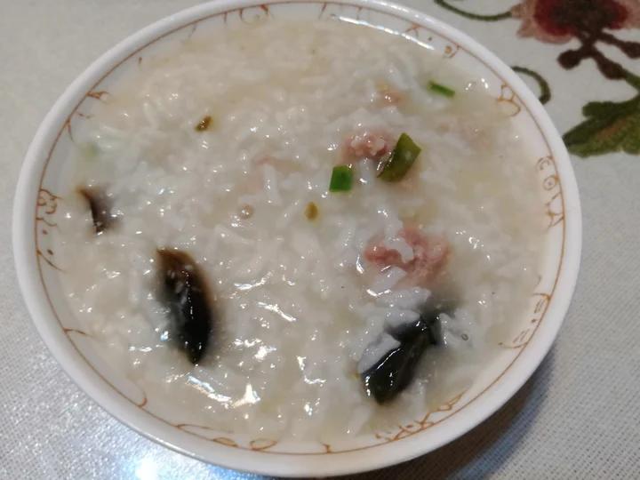 十五分钟快手之香滑皮蛋瘦肉粥(附五分钟电饭煲电压力锅更快捷方法)