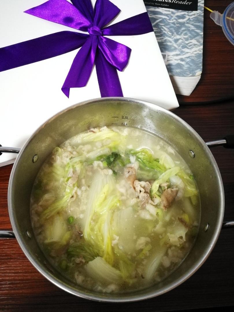 羊肉白菜粉丝煲