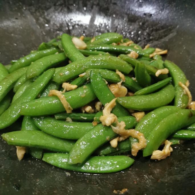 鸡丝炒甜豆的做法