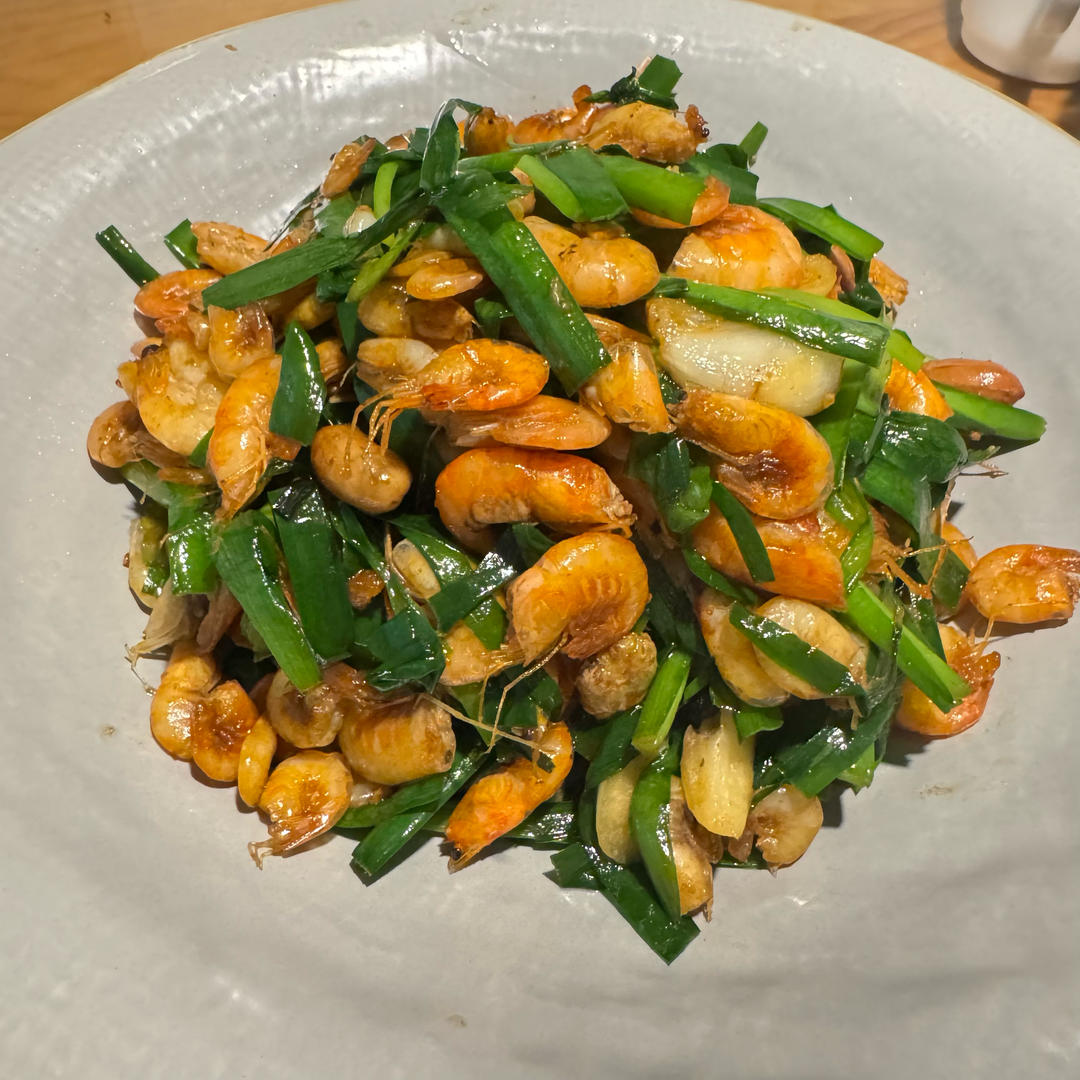 韭菜炒河虾，鲜美极了！一定要试一次