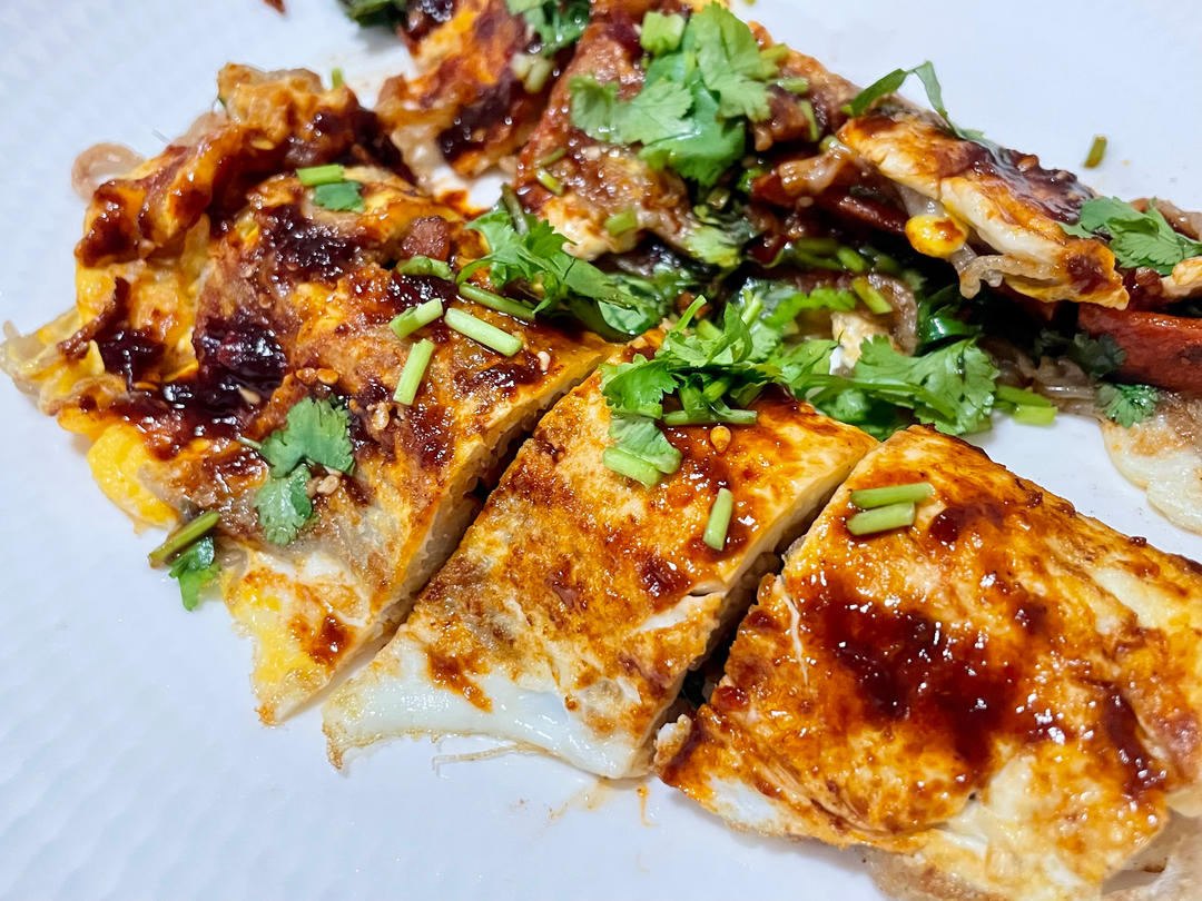 超级美味的东北烤冷面➕自制万能酱料【酱料是关键】