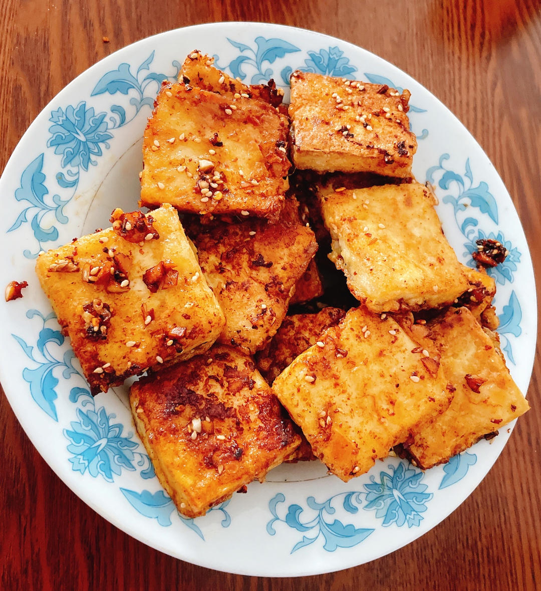 完胜路边摊：香煎孜然豆腐