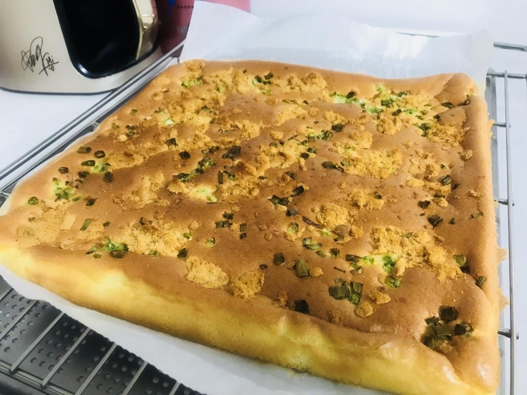 ⭕️香葱肉松蛋糕卷｜咸香美味｜细腻松软