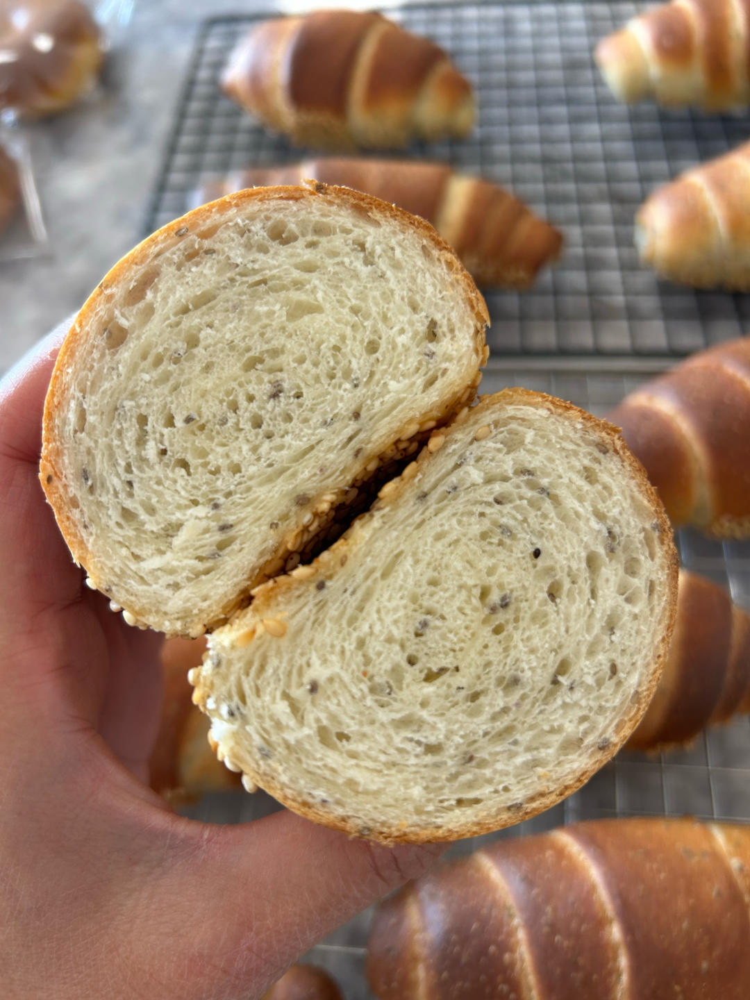 这个芝麻海盐卷我真的太爱了，你们赶紧做起来！