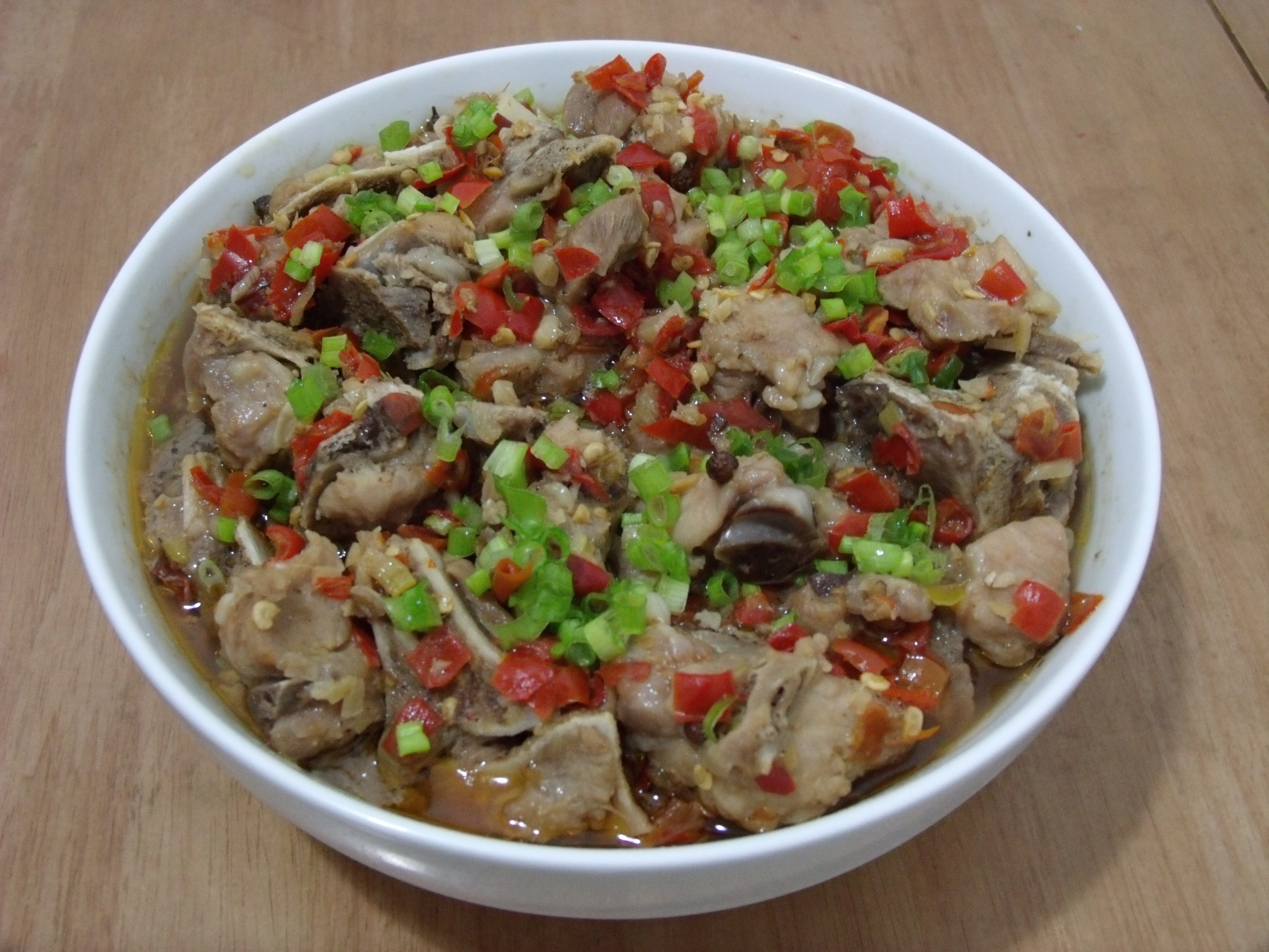 剁椒排骨蒸土豆