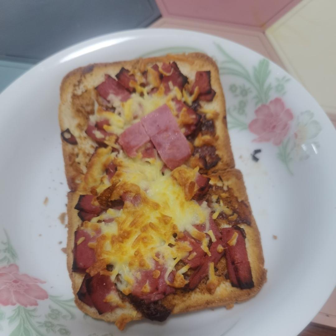 空气炸锅做吐司披萨快手儿童早餐