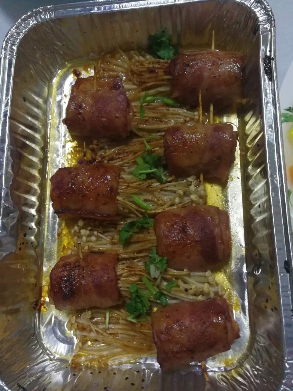 培根金针菇卷（烤箱）