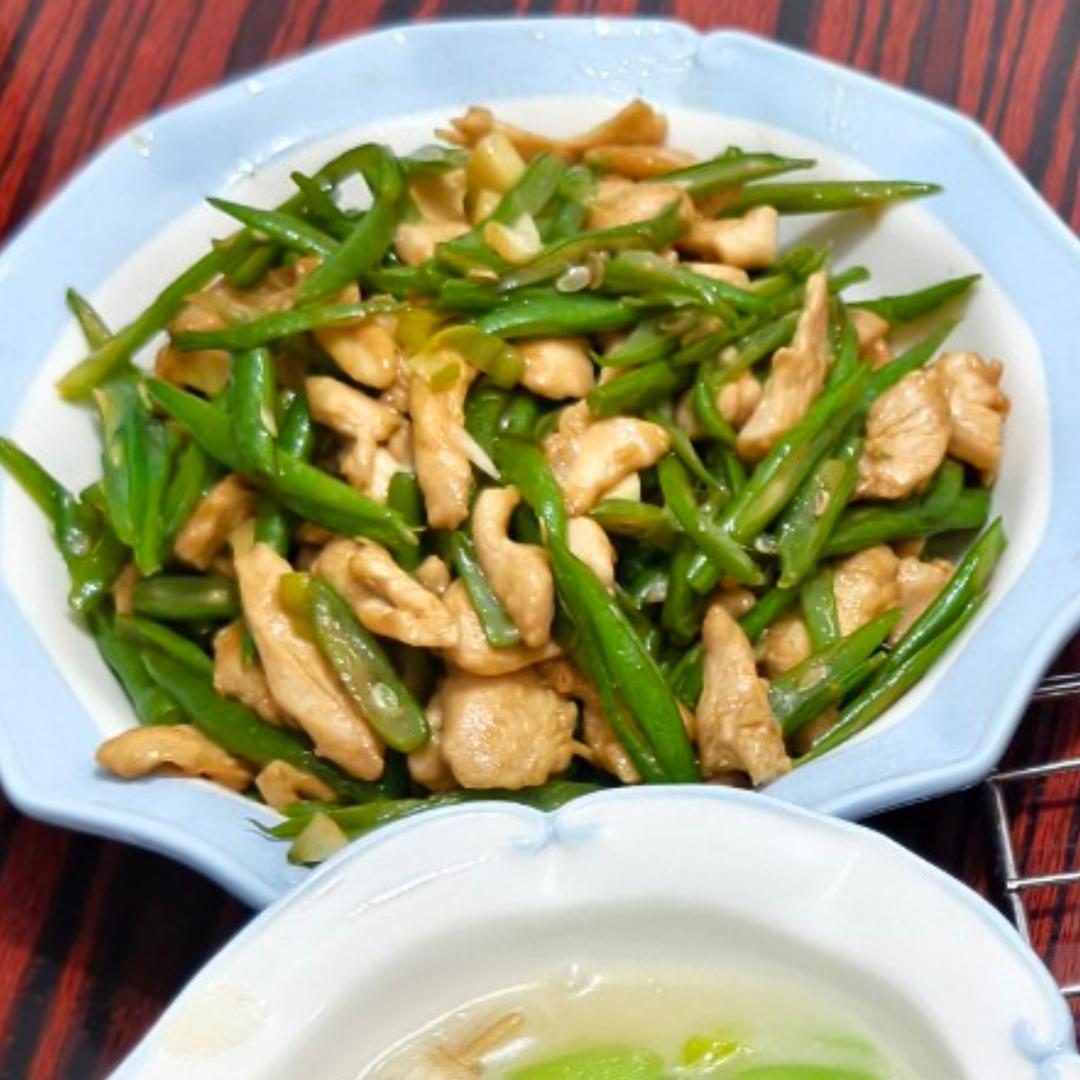 豆角炒肉丝