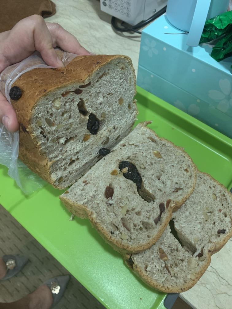 冷发酵美的面包机全麦面包