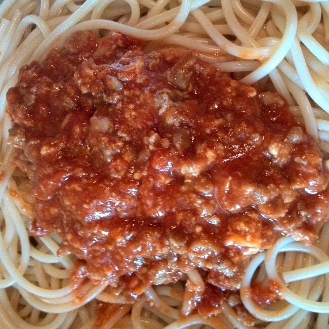 番茄肉酱意大利面