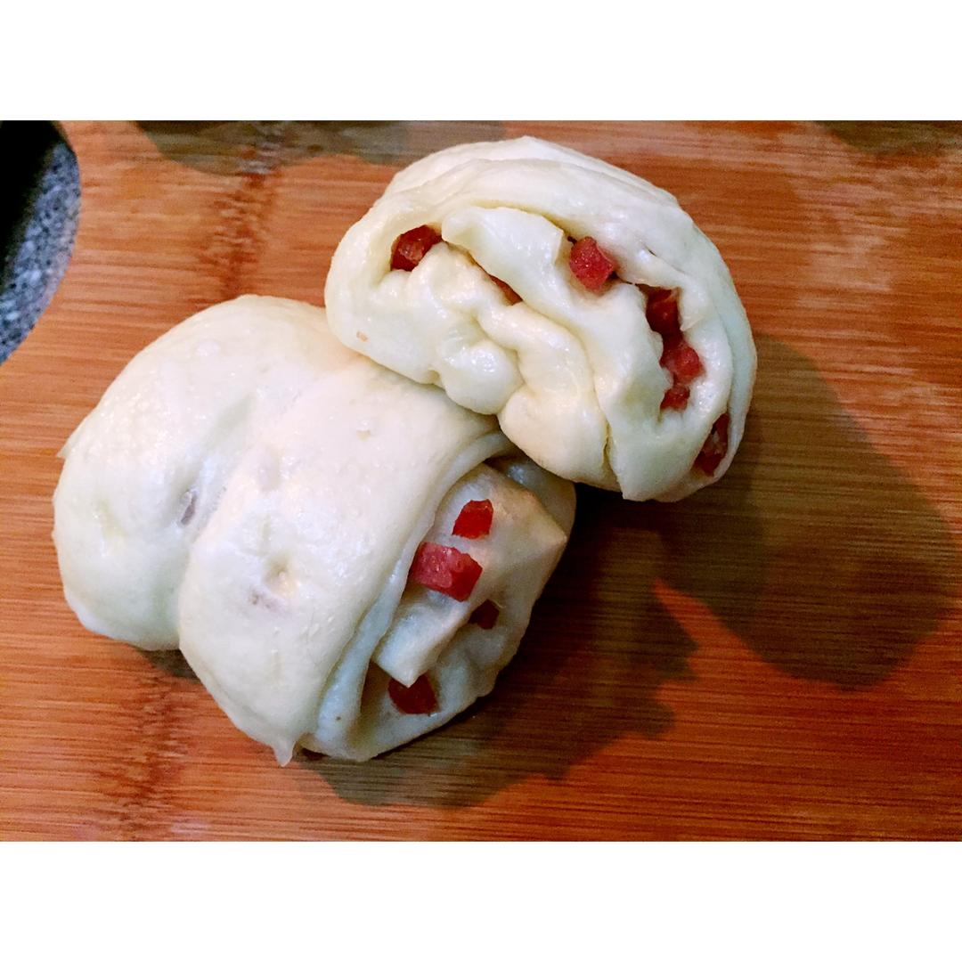 重葱火腿花卷