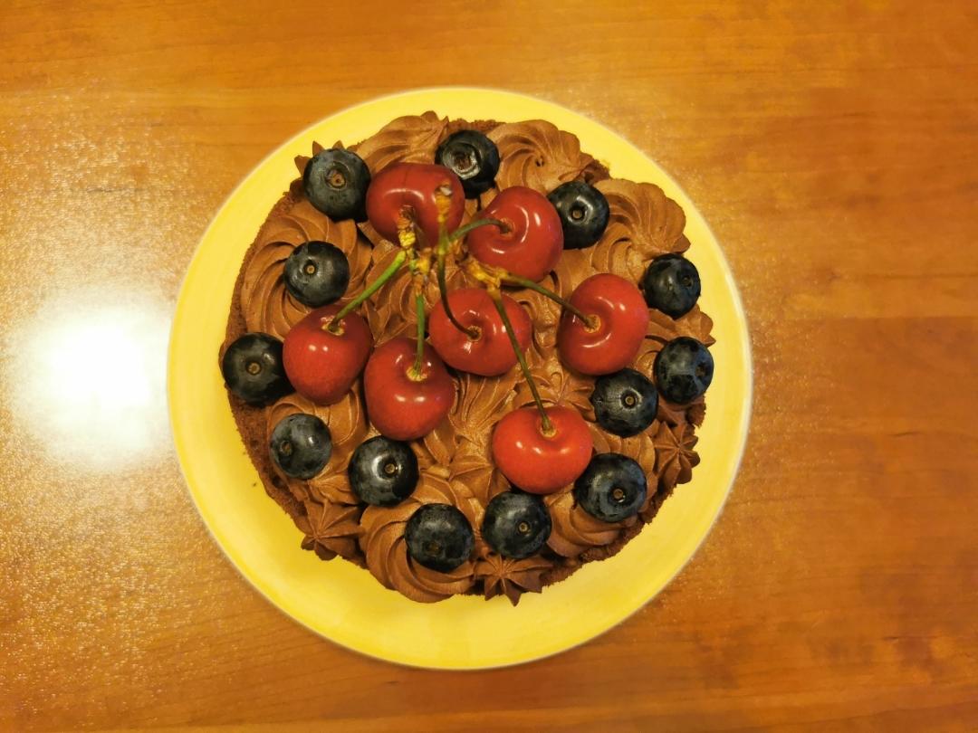 超详细 奶油巧克力生日裸蛋糕