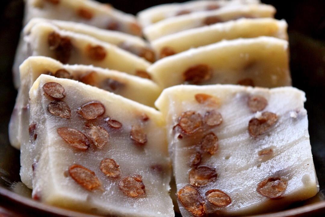 椰汁蜜豆烤年糕