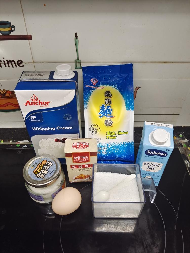 纯奶手撕吐司的做法 步骤1