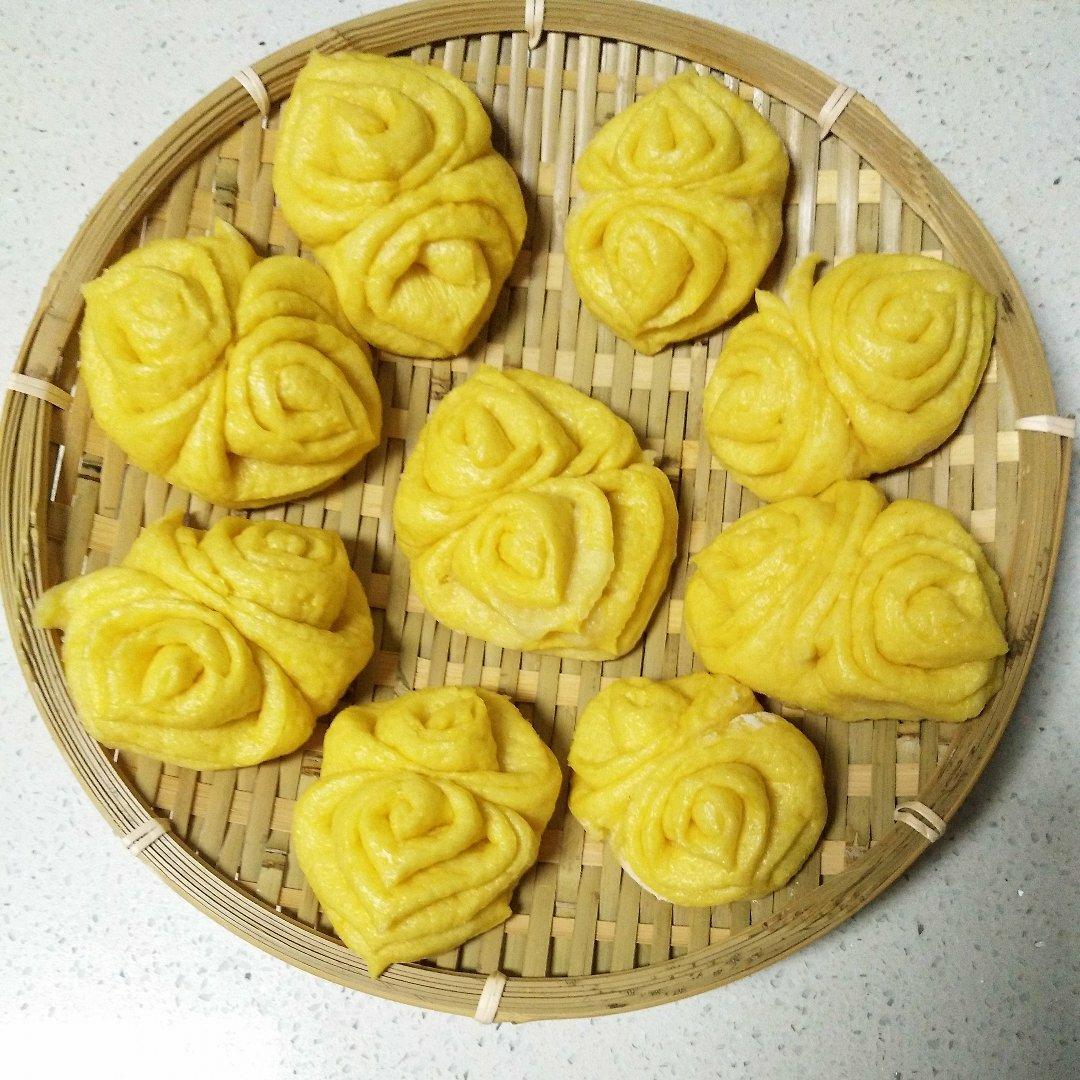 南瓜花卷馒头