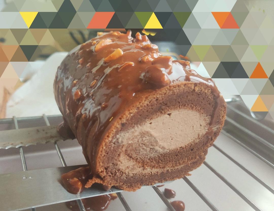 巧克力脆皮梦龙卷