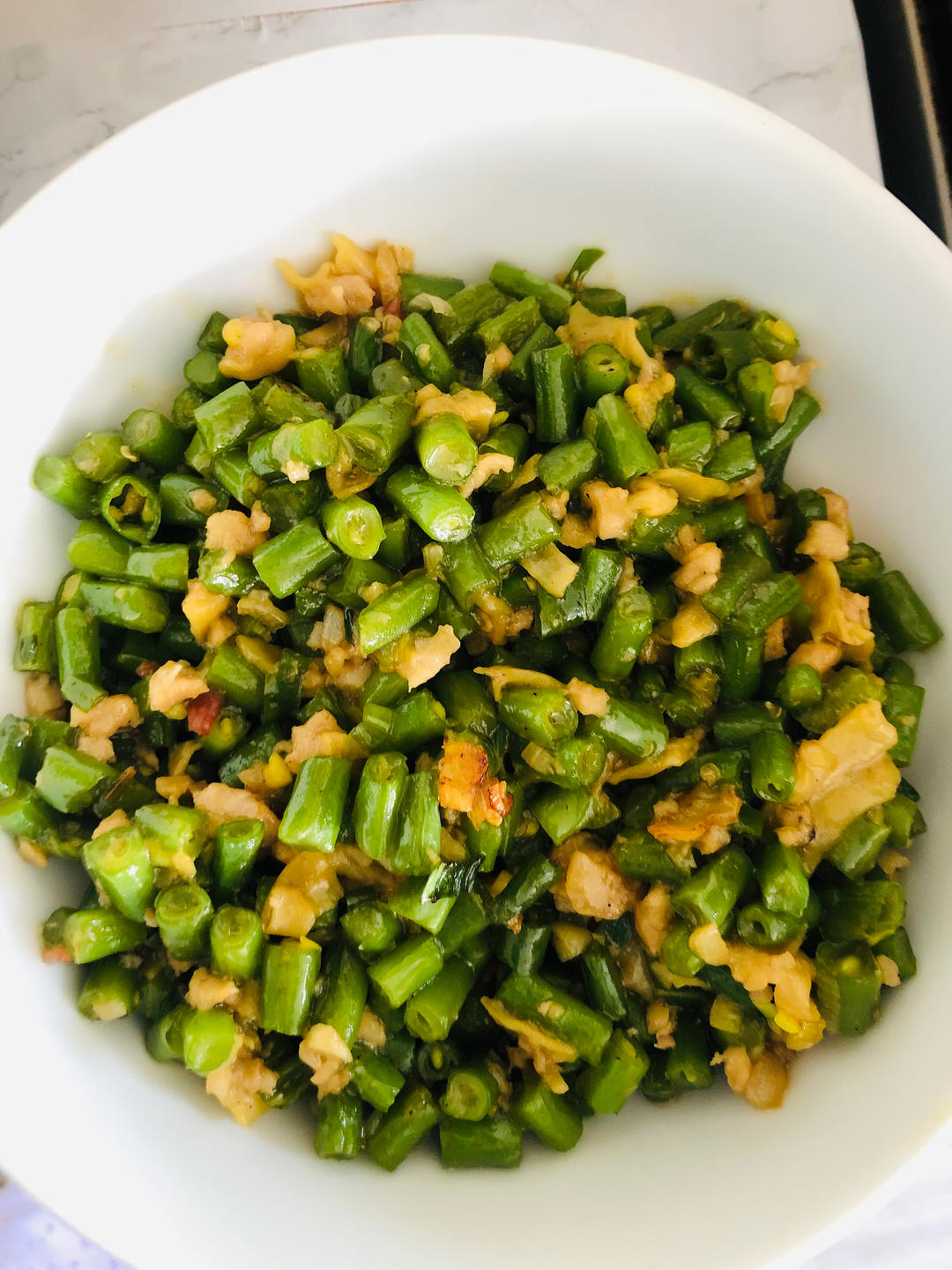 肉沫豆角下饭菜