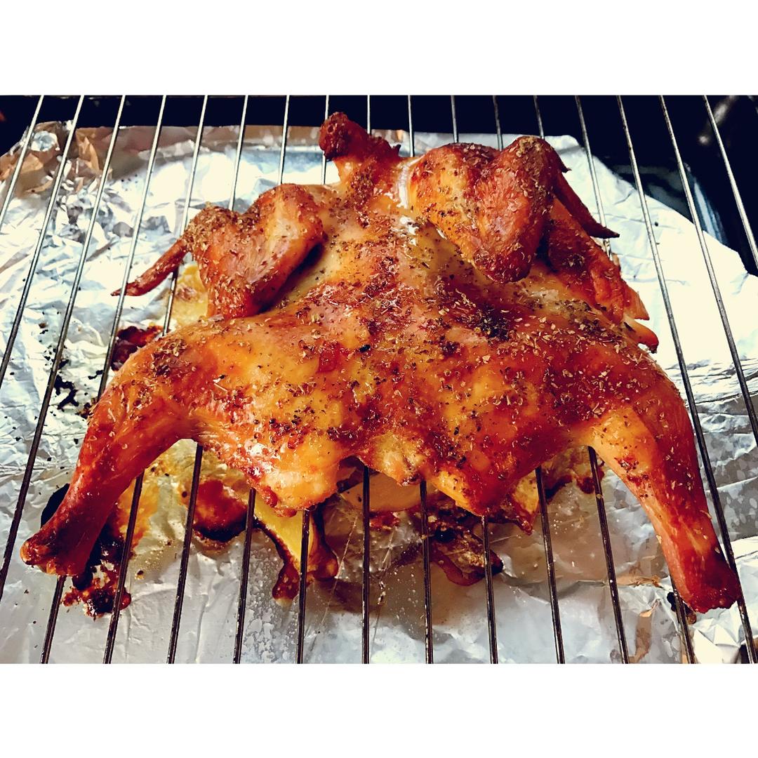 田螺姑娘超级简单不用腌制脆皮烤鸡
