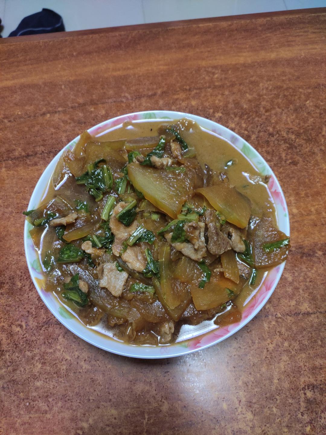 素菜也能做出肉的香味 --  浓香冬瓜片