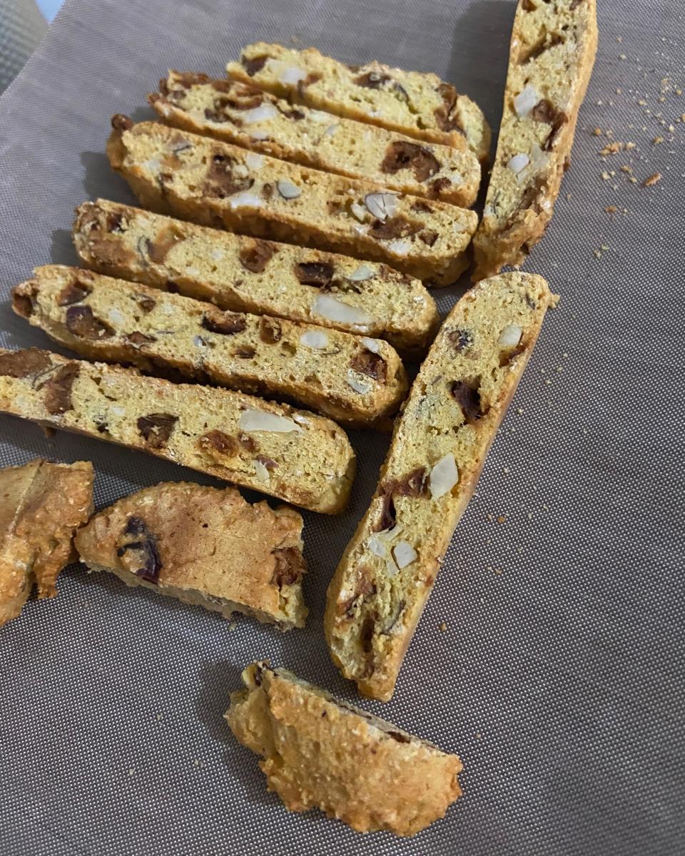无油酥脆意式脆饼（玉米biscotti）好吃上天！！