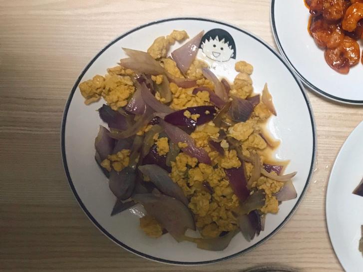 洋葱炒鸡蛋