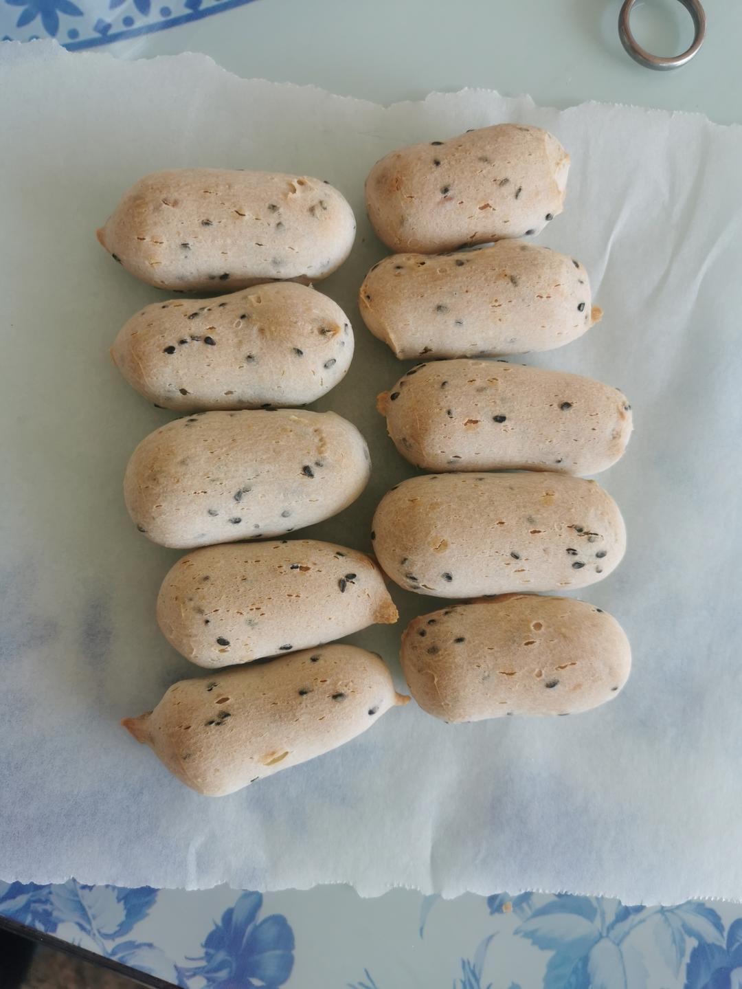 不用预拌粉的手指麻薯包💯成功