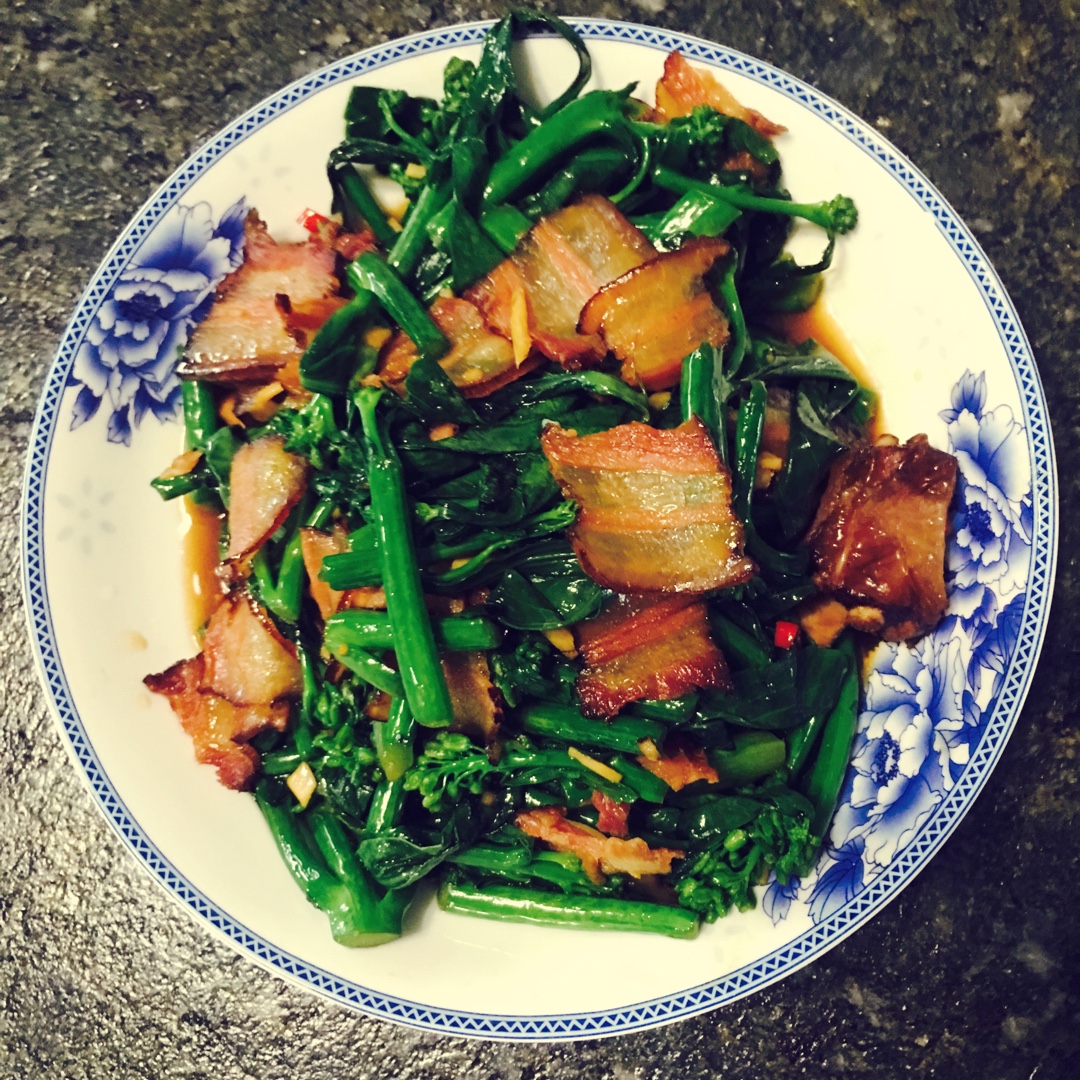 芥蓝炒腊肉