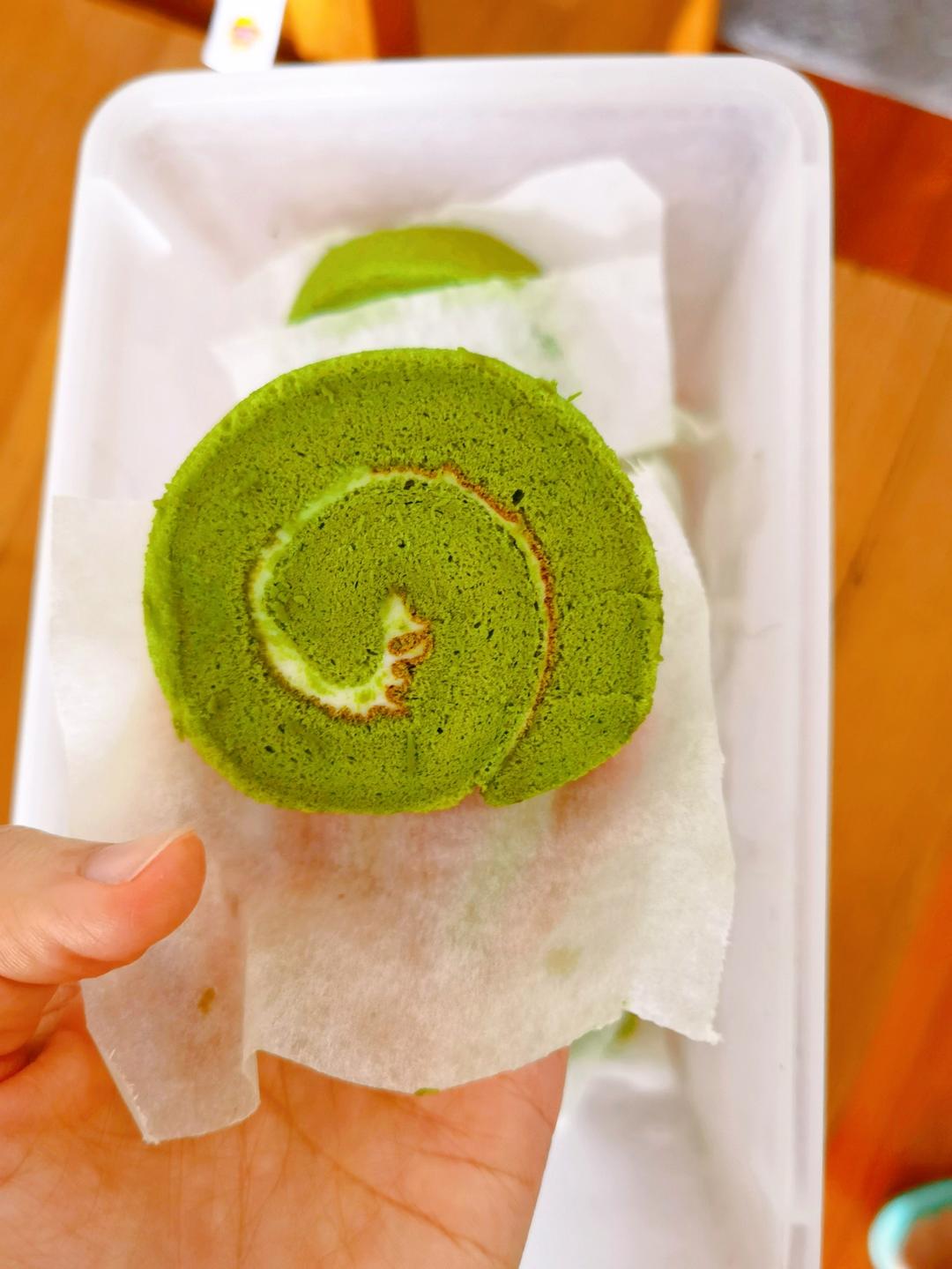 完美抹茶蜜豆蛋糕卷