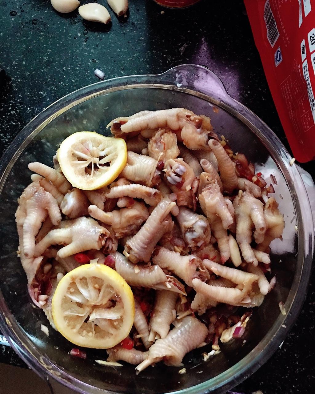 柠檬凤爪--夏日清新菜