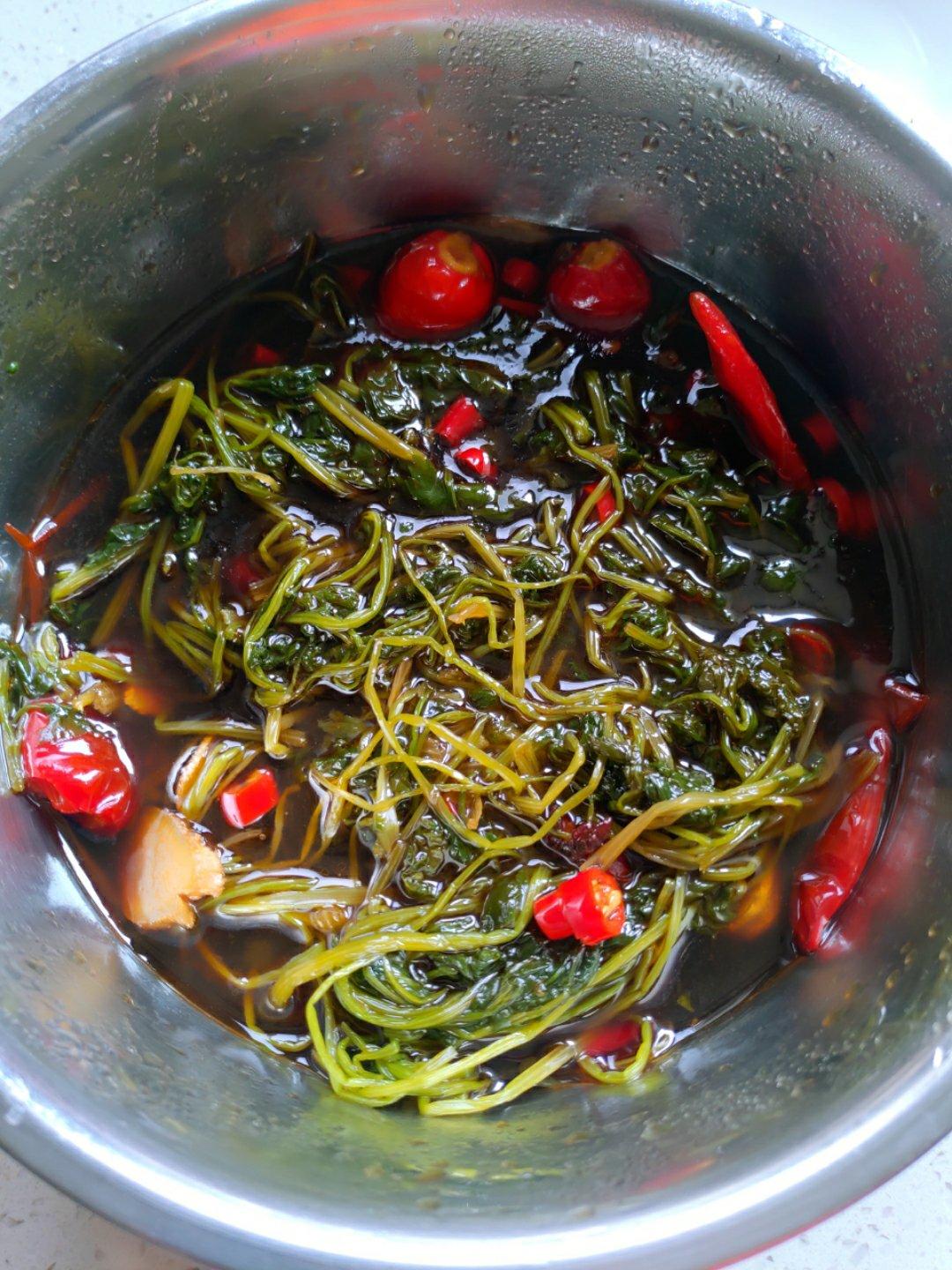 东北油辣椒香菜咸菜