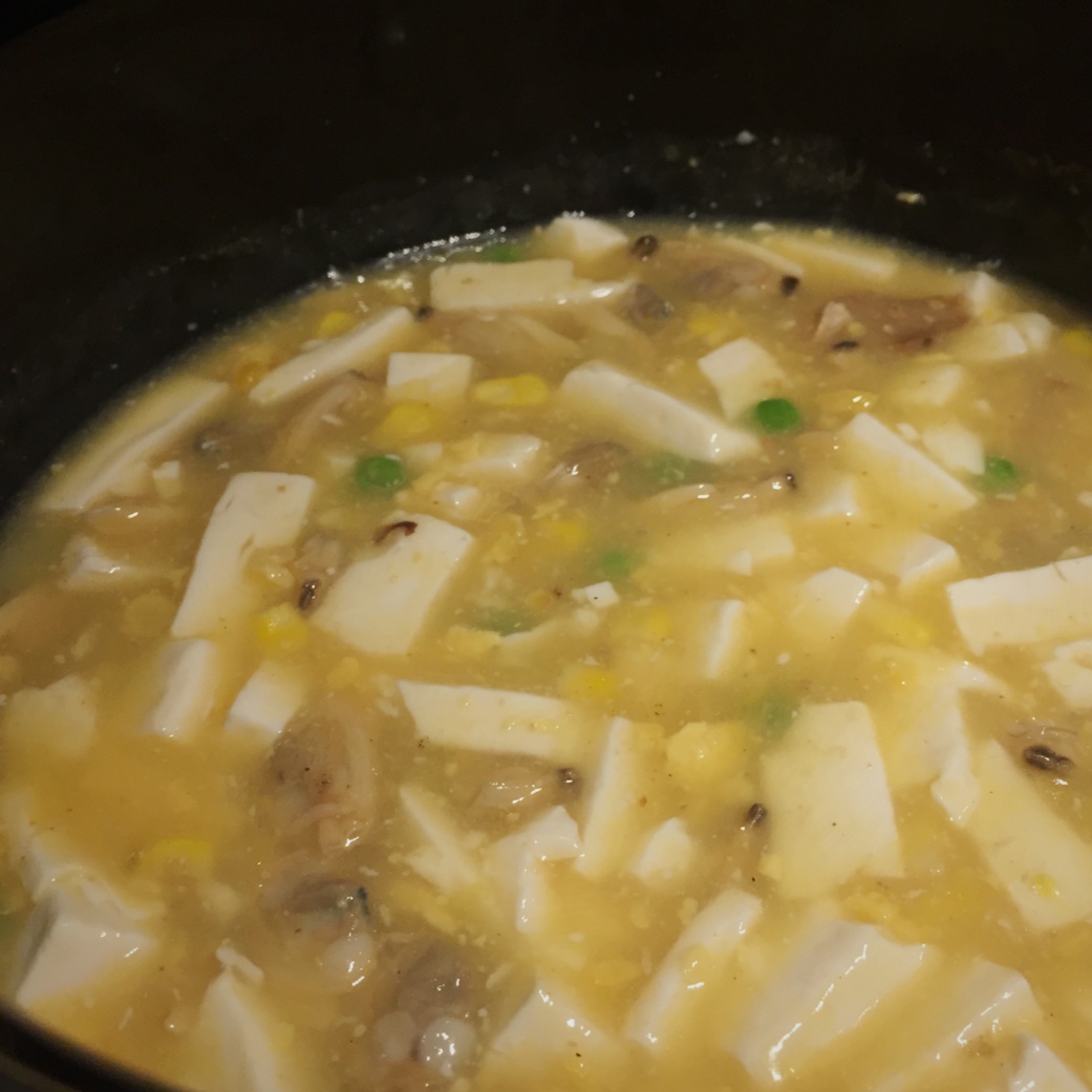 咸蛋烧豆腐～～孩子爱吃的下饭菜！