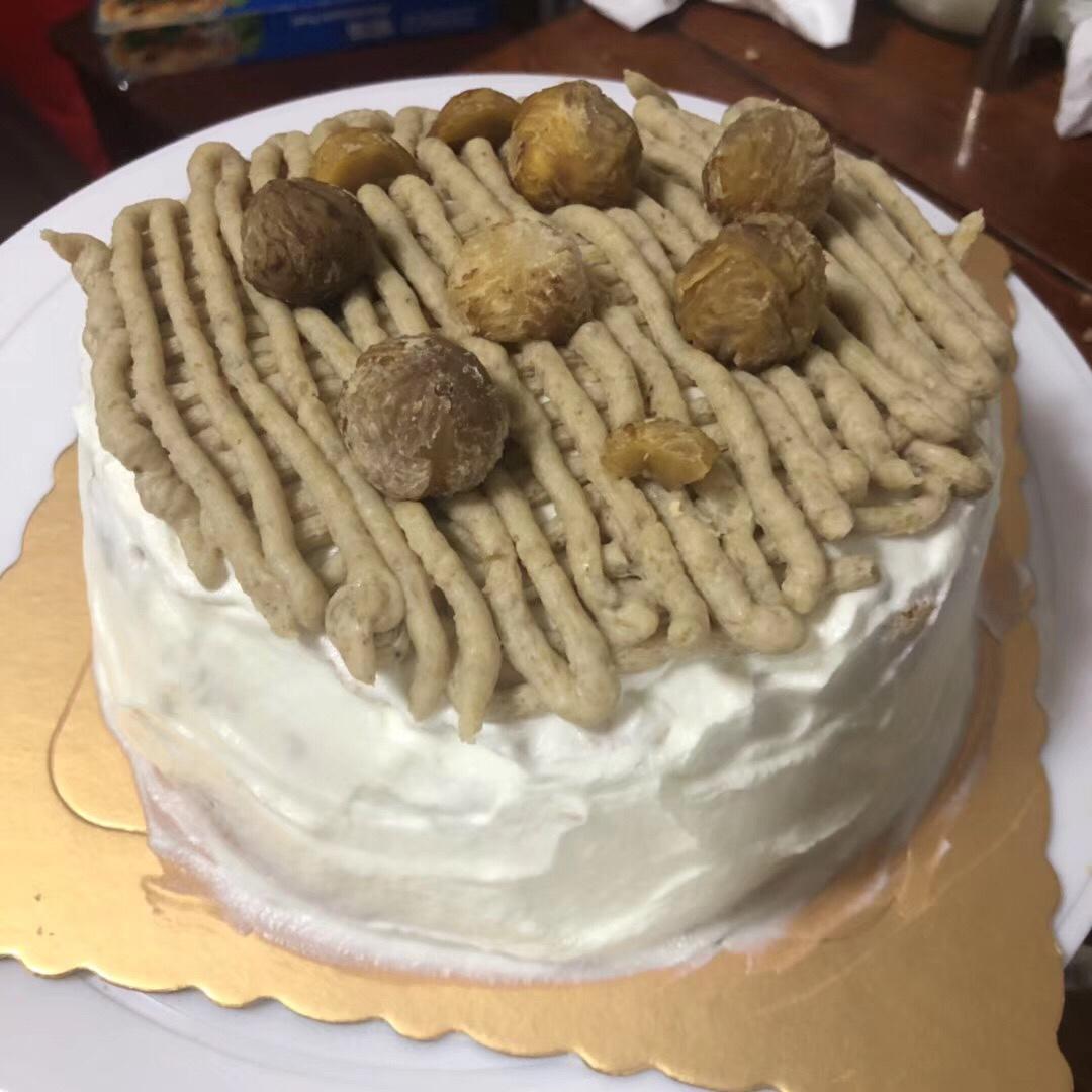 蒙布朗风栗子蛋糕