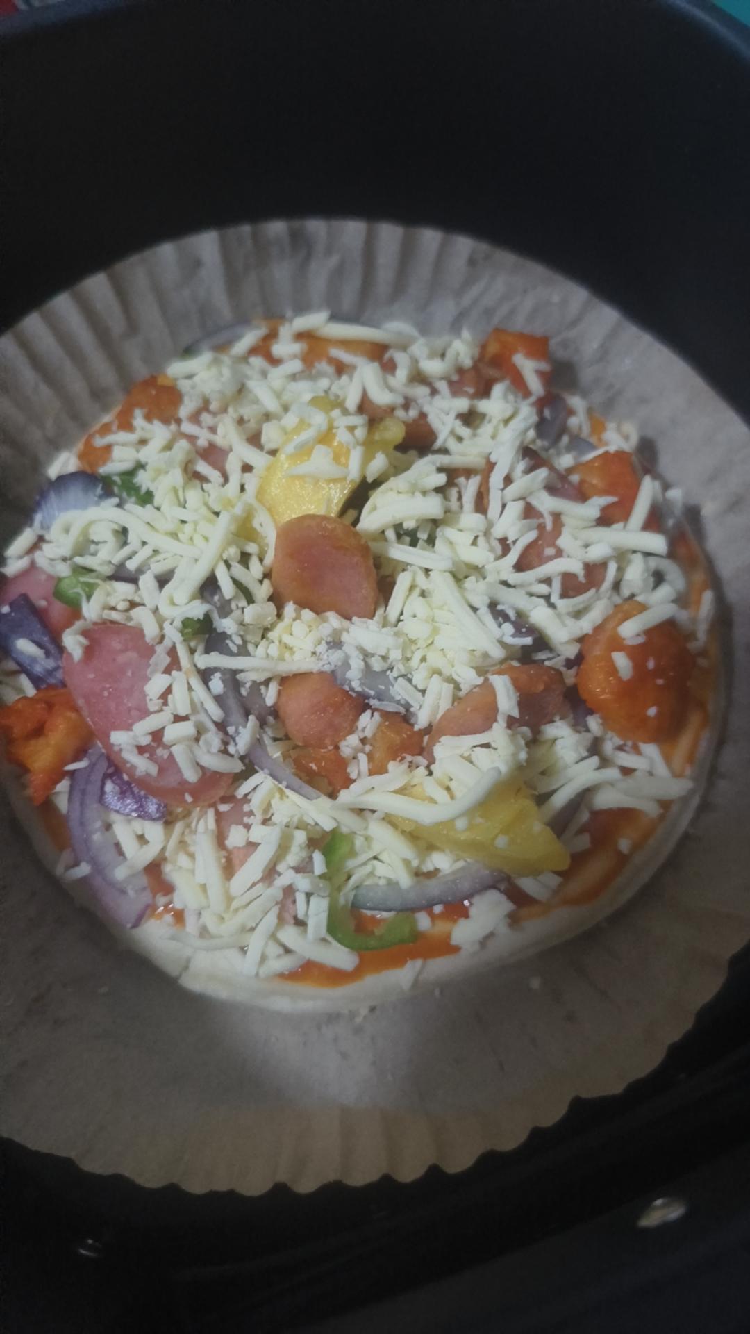 自制披萨～空气炸锅版