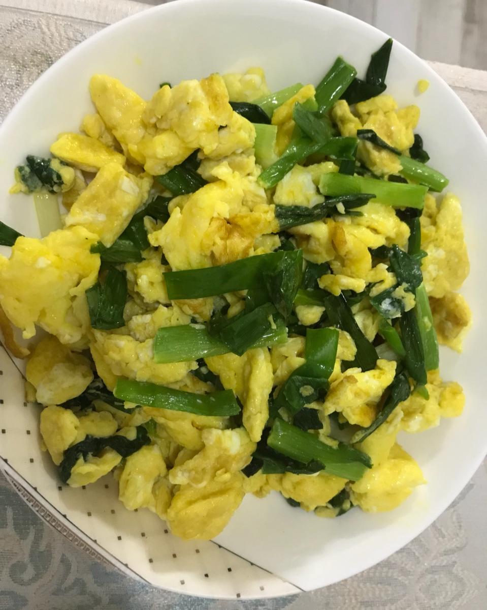 小葱炒鸡蛋