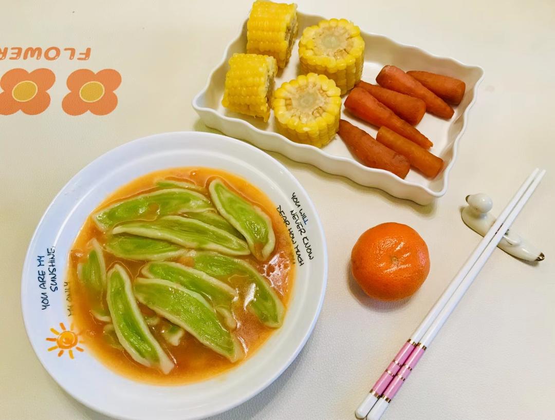 素🉑番茄菠菜切面🤗感恩吃素🙏的做法