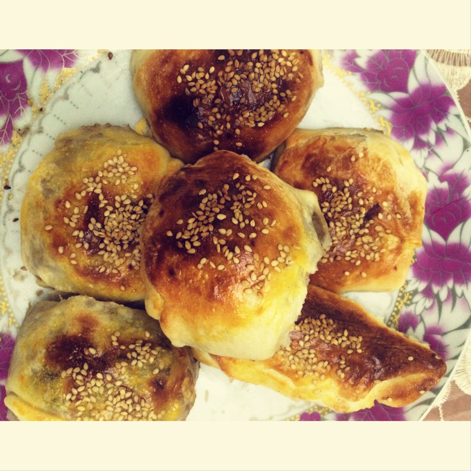 mikrooooy做的烤包子