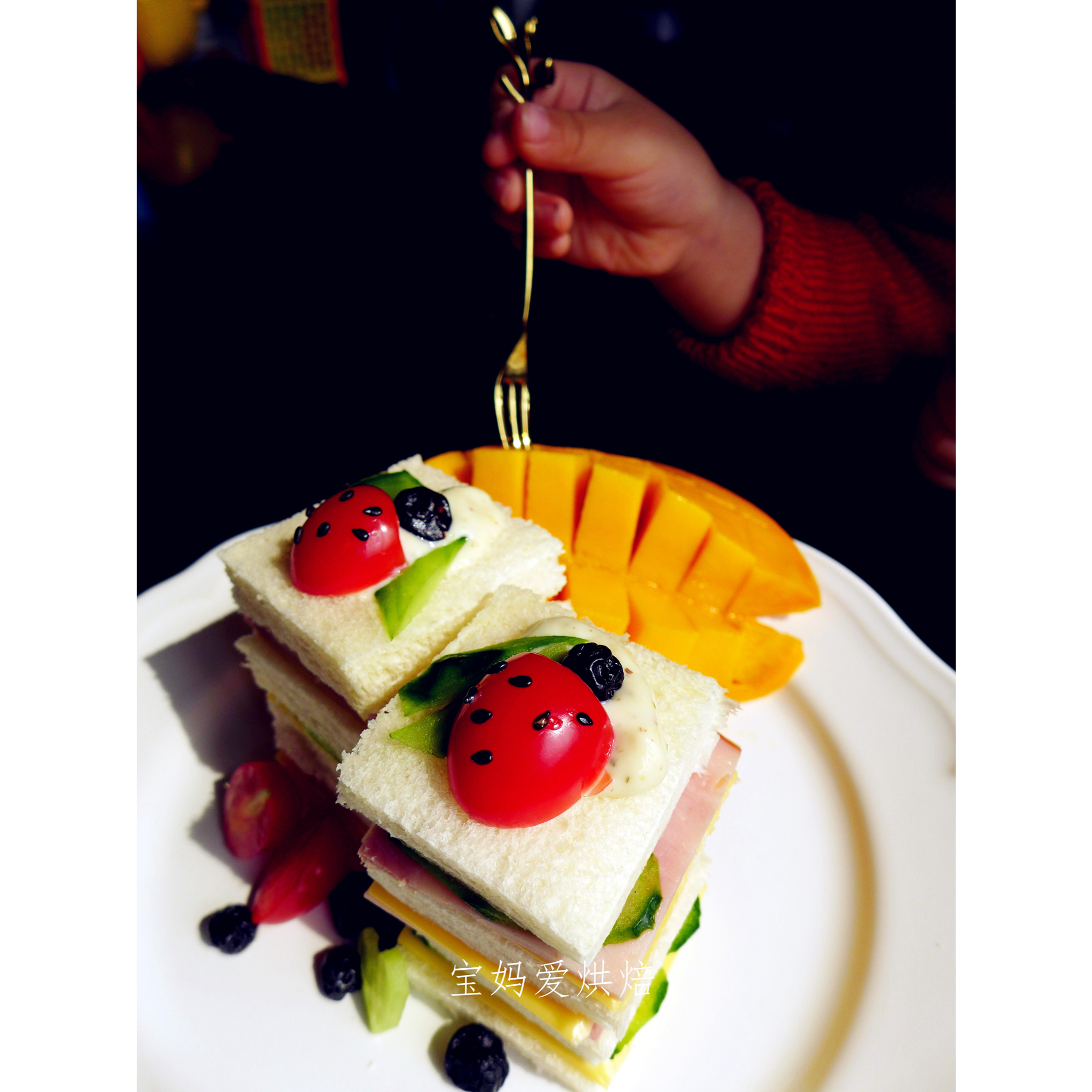 火腿芝士蛋三文治