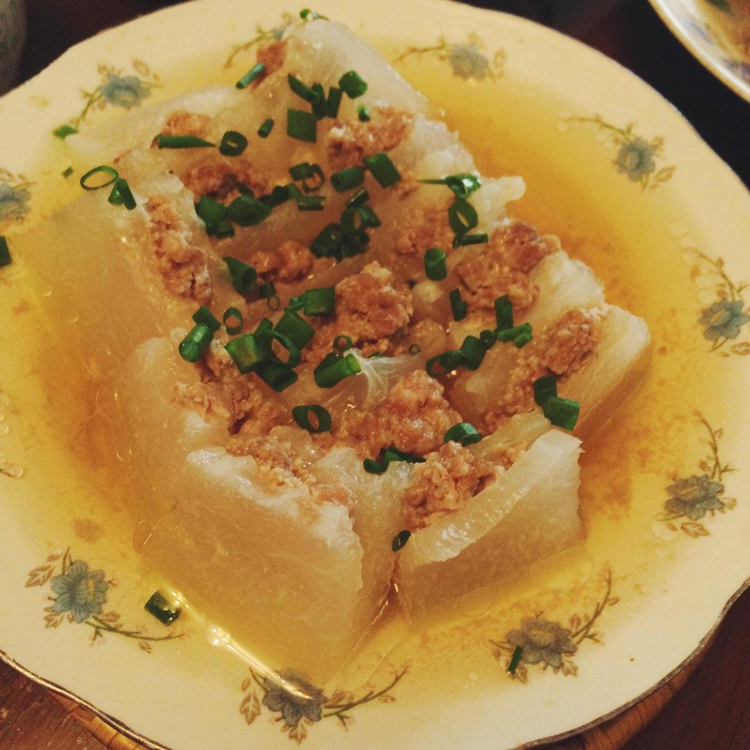 冬瓜蒸肉的做法