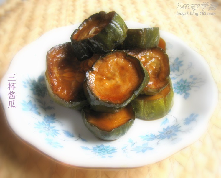 三杯酱瓜的做法