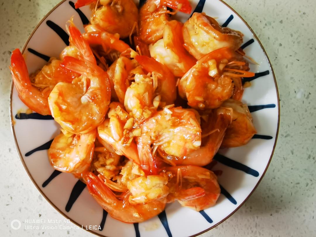 芥末蒜蓉罗氏虾